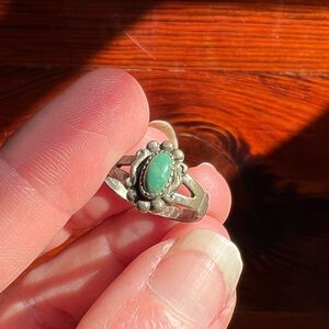 Vintage turquoise Navajo western ring, turquoise ring, Navajo jewelry